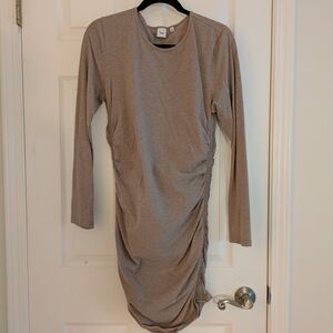 TNA Taupe Long Sleeve Dress